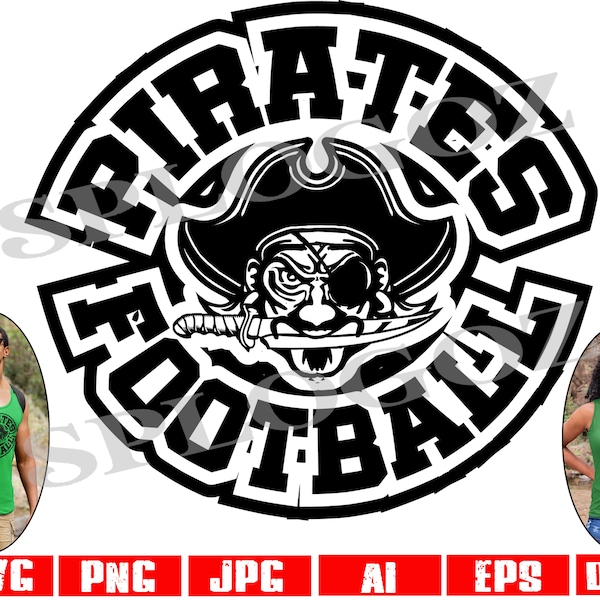 Pirates football svg, Pirate football svg, Pirates svg, Pirate svg, Pirates football png, Pirates png, Cricut designs, sports Pirates mascot