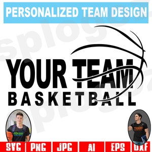 Basketball Team Shirt designs Personalized basketball shirt Cricut Cut File Basketball Team Template Png Basketball team svg design svg