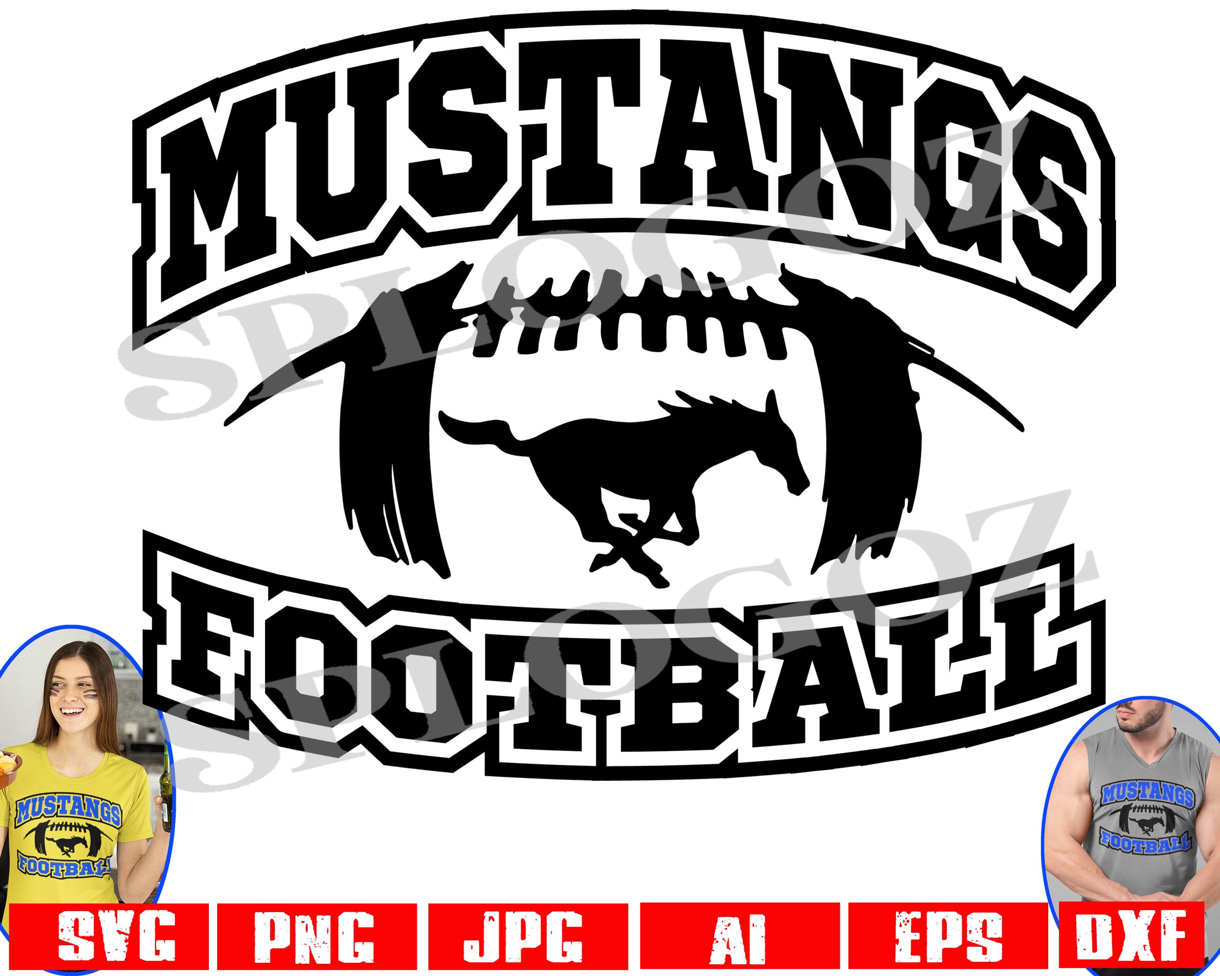 Mustangs Football Svg Mustang Football Svg Mustangs Football Etsy