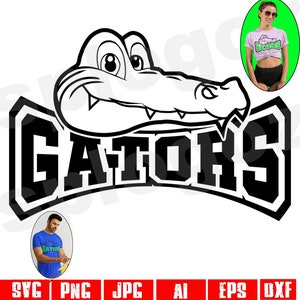 Gators Schule Design Gators Maskottchen svg Cricut design-Dateien Gators Logo png Gator Shirt-designs