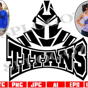 Titans svg, Titan svg, Titans png, Titan png, Titans mascot svg, Titans logo, Titans school spirit, Titans, sports, Cricut svg file, Titan
