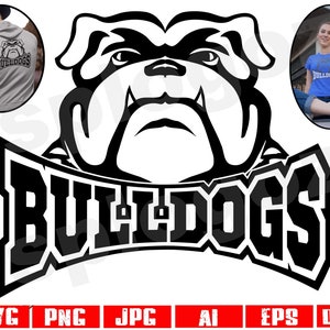 Bulldogs mascot svg school logo design team spirit png Cricut cut file vector sports team svg for crafting projects and apparel