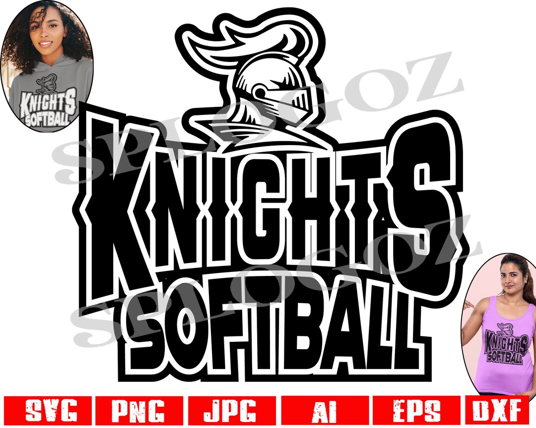 Knights Softball Svg, Knight Softball Svg, Knights Svg, Knight Svg