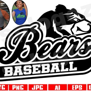 Niedźwiedzie baseball svg Niedźwiedzie baseball svg Niedźwiedzie baseball png Niedźwiedzie svg Niedźwiedź svg Maskotka niedźwiedzi svg Logo niedźwiedzi svg Projekty Cricut Pliki sylwetki