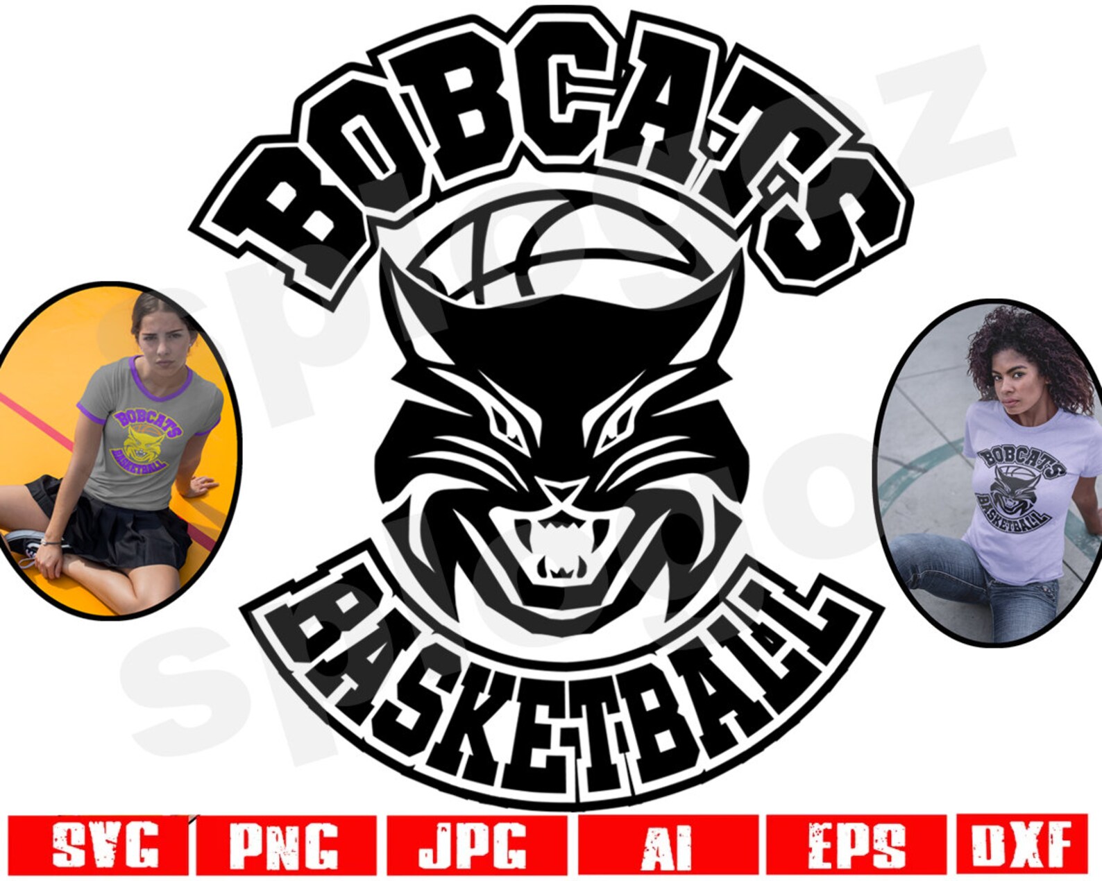 Bobcats Basketball Svg Bobcat Basketball Svg Bobcats Svg Etsy