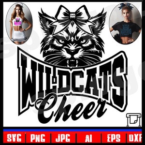 Wildcats cheer svg Wildcat cheer svg Wildcats cheerleading svg Wildcat cheerleading svg Wildcats cheer png Wildcats mascot svg Cricut design