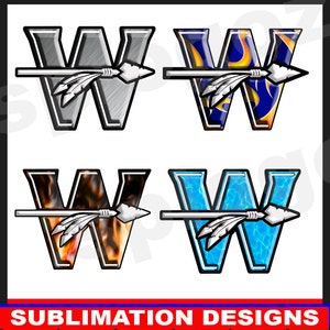 Sublimation png de guerriers, png de guerriers, png de sublimation de t-shirt, paquet png de guerriers. Conception d'esprit d'école, mascotte d'école du logo de l'équipe sportive