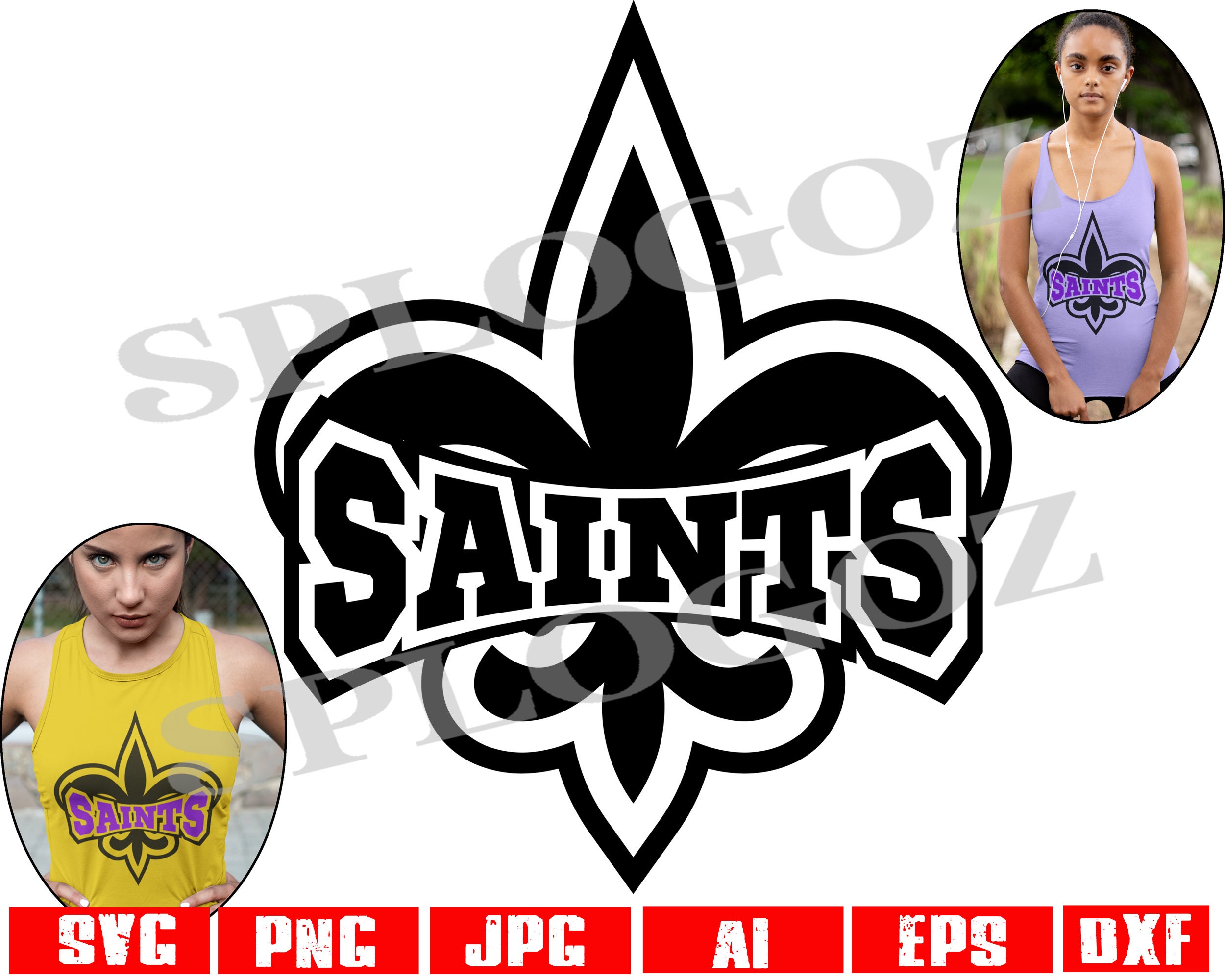 New Orleans Saints Nfl Lips, Svg Png Dxf Eps - free svg files for cricut