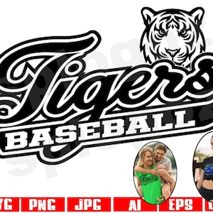 Tygrysy baseball svg Tygrys baseball svg Tygrysy baseball png Tygrysy svg Tygrys svg Maskotka tygrysów svg Cricut svg Projekty Cricut Tygrysy plik png