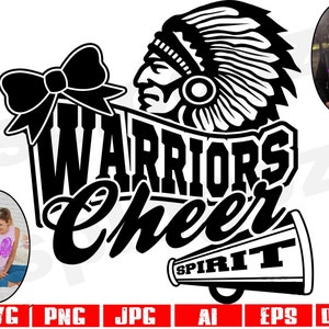 Warriors cheer svg Warrior cheer svg Warriors cheerleading svg Warrior cheerleading svg Warrior svg Warriors svg Warriors mascot svg Warrior