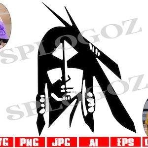 Indians svg, Indian svg, Indians mascot png, Indian logo png, SVG Cut File, SVG for Cricut or Silhouette, School Spirit svg, sports dxf png