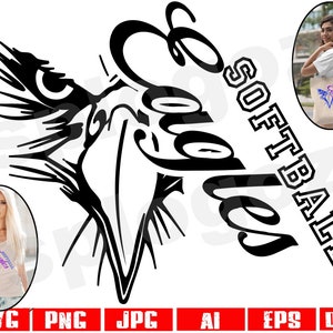 Eagles softball svg, Eagle softball svg, Eagles svg, Eagle svg, Eagles mascot svg, Eagles school spirit, Cricut designs, Eagles softball png