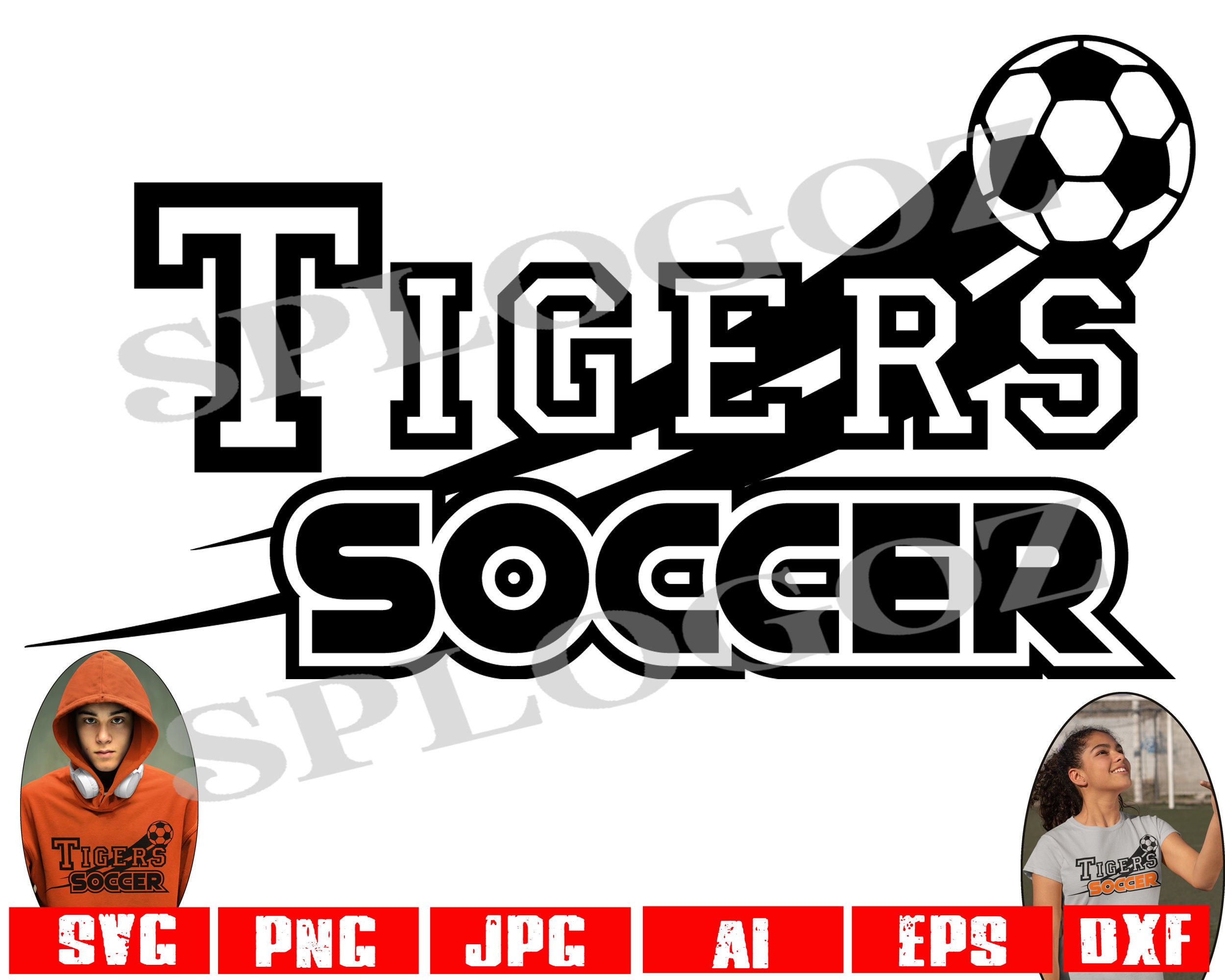 Tigers Soccer Svg, Tiger Soccer Svg , Tiger Svg, Tigers Svg, Sports ...