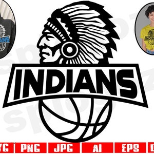 Indians basketball svg Indian basketball svg Indians basketball png Indians svg Indian svg Indians school spirit Cricut svg Indians logo svg