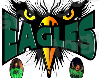 Eagles sublimation design Eagles sublimation png sports png Eagles png Cricut Silhouette Eagles transfer Eagles green png Cricut sublimation