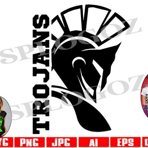 Trojan svg, Trojans svg mascot, Trojans soccer svg, digital Download, SVG Cut File, SVG for Cricut or Silhouette,Trojans school svg, Trojans