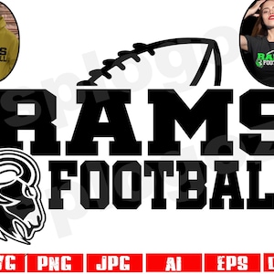 Rams football svg Ram football svg Rams football png Rams svg Ram svg Rams png Rams mascot svg Rams mascot png Cricut projects Cricut design