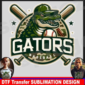 Gators baseball png, Gators PNG, T-shirt Sublimation png, Gators sublimation. Baseball team design, sports team logo, Gators tumbler png