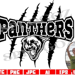 Panthers svg school spirit shirts svg Panther svg mascot png Panther pride svg for shirts for school mascot png school spirit tumbler png