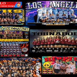 Team Sports Banner Kundenspezifisches Banner Sportbanner Sport Grafikdesign Alle Sportarten Athletic Banner Schulbanner Banner benutzerdefinierte Bannergrafik