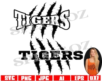 Tigers svg school spirit svg Tiger svg file design for shirts for school mascot svg Tiger scratch svg files cricut designs for download