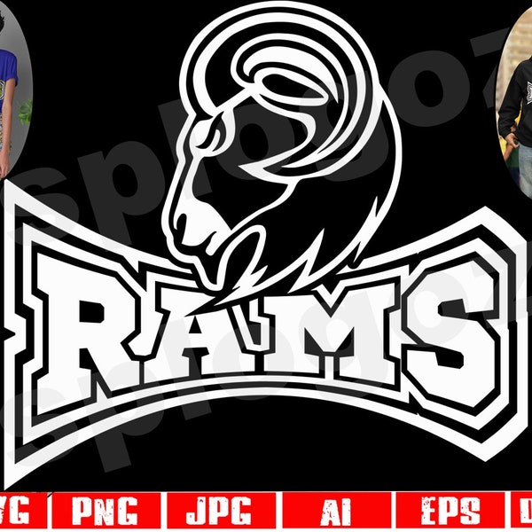 Rams svg Ram svg Rams png Rams mascot png Rams mascot svg Rams school svg Rams school design Rams logo Cricut projects Cricut svg files Ram