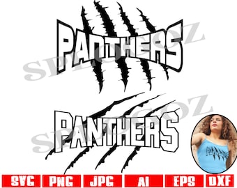 Panthers svg, Panther mamma png, repor designpaket, Spirit (digital nedladdning) Lagtröja kläder