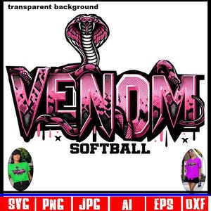 Venom softball png, Venom custom softball logo, sublimation png, Venom png, sports jersey png, tumbler png, DTF transfer, softball design
