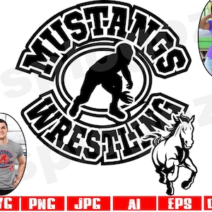 Mustangs wrestling svg Mustang wrestling svg Mustangs wrestling png Mustangs png Mustangs svg Mustang svg Mustangs logo Cricut svg files