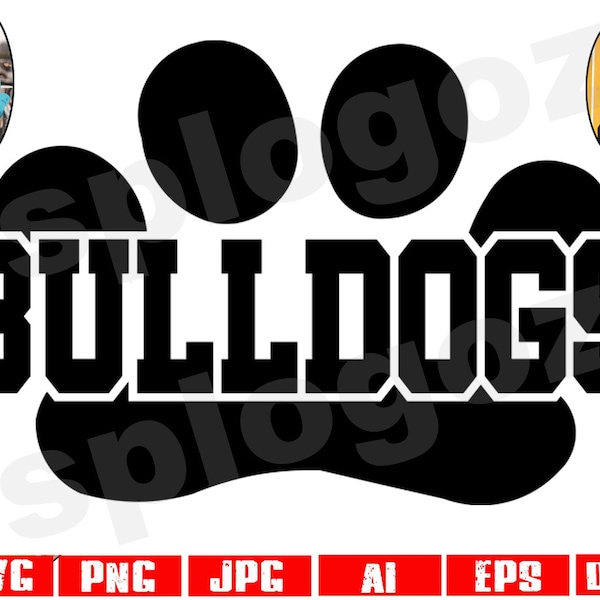 Bulldogs svg Bulldog svg Bulldogs png Bulldog png Bulldogs mascot png Bulldogs mascot svg Bulldogs school spirit Cricut svg Silhouette svg