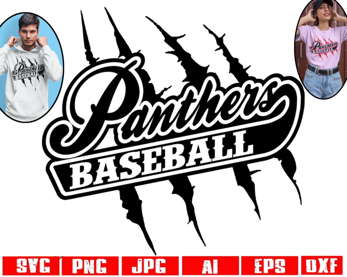 Panthers Baseball Svg Panther Baseball Svg Panthers Baseball Etsy