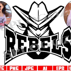 Rebels svg, Rebel svg, Rebels png, Rebel png, Rebels svg file, Rebels spirit svg, Cricut designs, Rebels mascot svg, Rebels logo, Rebels jpg