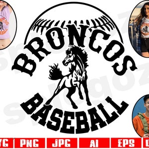 Broncos baseball svg, Bronco baseball svg, Bronco svg, Broncos svg, Broncos mascot svg, Broncos logo svg, school svg, Cricut svg, Bronco png