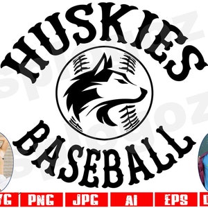 Huskies baseball svg, Husky baseball svg, Huskies svg, Husky svg, Cricut designs, sports, Huskies logo svg, baseball svg, Huskies mascot svg