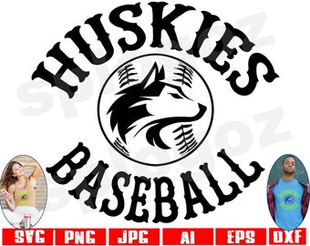 Huskies baseball svg, Husky baseball svg, Huskies svg, Husky svg, Cricut designs, sports, Huskies logo svg, baseball svg, Huskies mascot svg