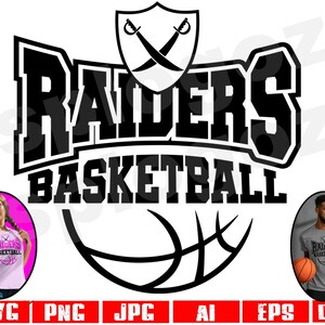 Raiders basketball svg, Raider basketball svg, Raiders basketball png, Raiders svg, Raider svg, Raiders mom svg, Raiders school spirit svg