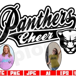 Panther cheerleading SVG Panthers cheerleading SVG Panther Cheer SVG Panthers Cheer SVG Panther SVG Panthers SVG Panther mascotte SVG Panther