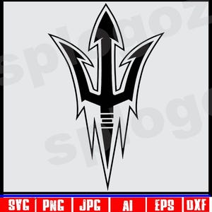 Trident svg duivels vork svg blauwe duivels svg rode duivels svg duivels svg demonen svg duivels drietand vork Trident clipart Cricut svg DTF-overdracht