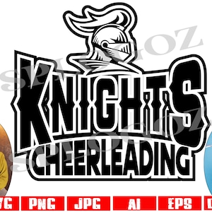 Knights cheerleading svg, Knight cheerleading svg, Knights svg, Knight svg, SVG Cut File, SVG for Cricut or Silhouette, Knights mascot png