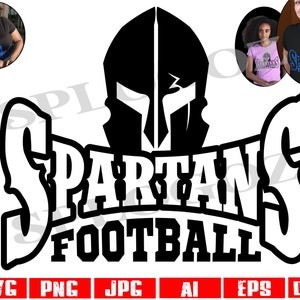 Spartans Fußball svg, Spartan Fußball svg, Spartans svg, Schulgeist-Shirt, Digital Cut File, Schulstolz Cricut und Silhouette, Sport