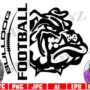 Bulldog svg, Bulldogs svg, Bulldog football logo, Digital Download, SVG Cut File, SVG for Cricut or Silhouette, team jerseys svg, team logo