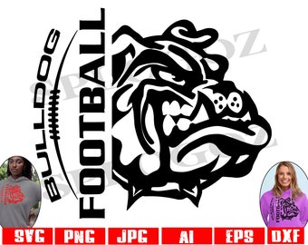 Bulldog svg, Bulldogs svg, Bulldog football logo, Digital Download, SVG Cut File, SVG for Cricut or Silhouette, team jerseys svg, team logo