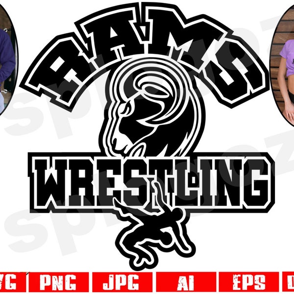 Rams wrestling svg Rams wrestling png Ram wrestling svg Rams svg Ram svg Rams png Rams mascot svg Rams mascot png Cricut projects Cricut svg