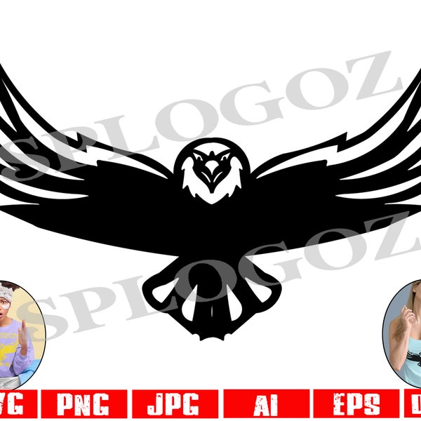 Hawks svg, Hawk svg mascot, Hawk png Digital Download, SVG Cut File, SVG for Cricut or Silhouette Hawk School Spirit svg, sports Hawks png