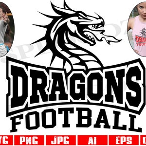 Dragons football svg, Dragon football svg, Dragons svg, Dragon svg, Dragons football png, Dragon football png, Cricut designs Dragons mascot