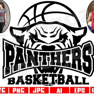 Panthers basketball svg, Panther basketball svg, Panthers basketball png, Panther svg, Panthers svg, Panthers mascot svg, Cricut designs svg