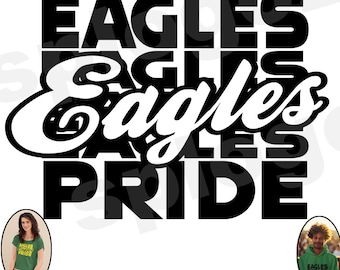 Eagles svg Eagles retro svg Eagles Team Design Eagles shirt svg Eagles pride svg Eagles school spirit svg Cricut project Silhouette svg file