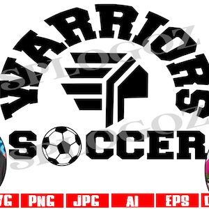Warriors soccer svg, Warriors soccer svg, Warriors svg, Warrior svg design  school mascot, School Pride Svg Cricut and Silhouette, Warriors