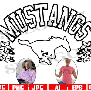 Mustangs svg, Mustang svg, Mustang png, Mustang png, butterflies svg, flowers svg, SVG for Cricut or Silhouette, School Spirit SMU, cute svg
