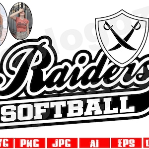 Raiders softball svg Raider softball svg Raiders softball png Raiders mascot svg Raiders svg Raider svg Raiders softball design Cricut svg